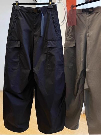 Trendy Designer Cargo Pants for Women, 2026 Spring New Style, Cool and Stylish, High-Waisted, Plus-Size Casual Pants, Wide-Leg Cropped Pants