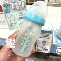 Силиконовая стеклянная бутылочка для кормления, 160 мл