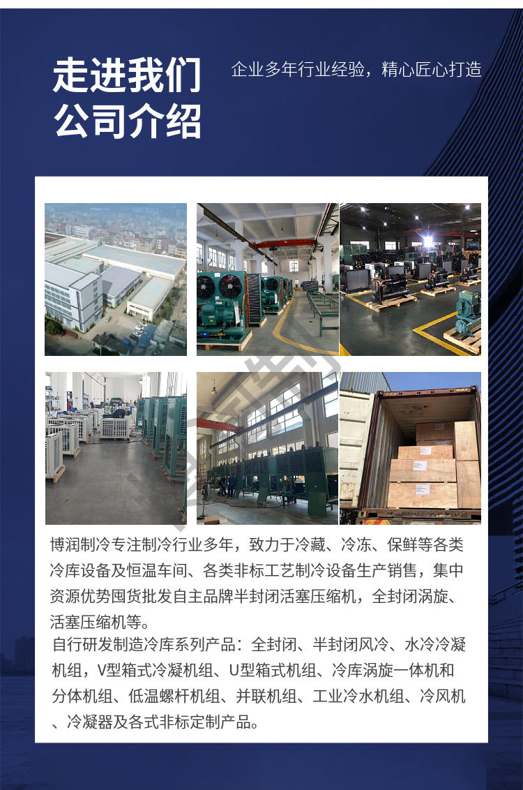 冷库一体机制冷设备机组厂家艾默生谷黑压缩机冷冻保鲜机ZB涡旋机(图12)
