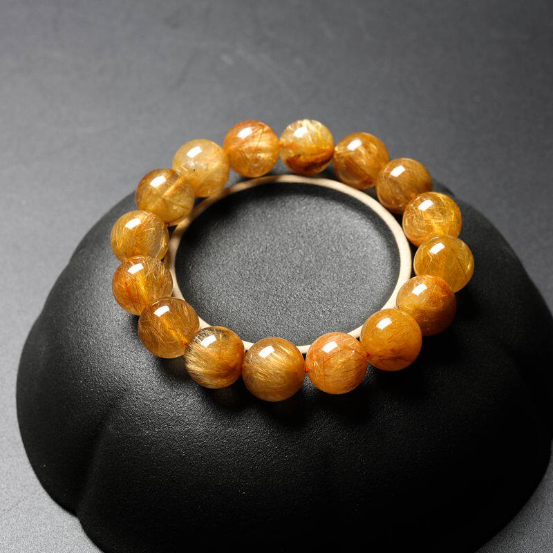 Explosive Prone Silk) Natural Hair Crystal Handstring Men's Property Transfer Handmade Female Copper Hair Crystal Blond Crystal Titanium Crystal Handmade A