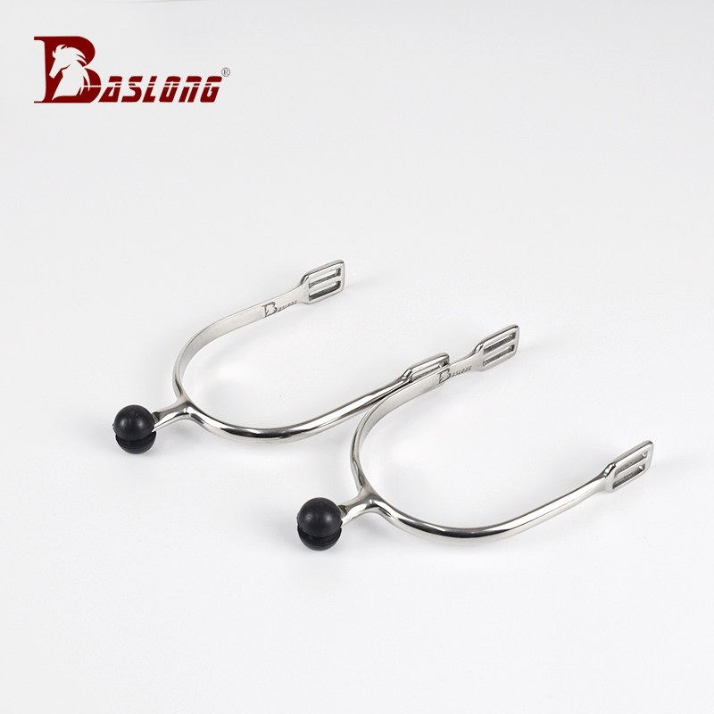 English Style Rubber Tingen Spurs Stainless Steel Rider Riding Equestrian Horsegill Equipped with 8-size Dragon Horse with BCL217326