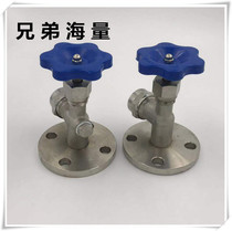 Stainless steel 304 201 with flange liquid level valve Glass tube water level meter Cork needle shut-off valve flow control