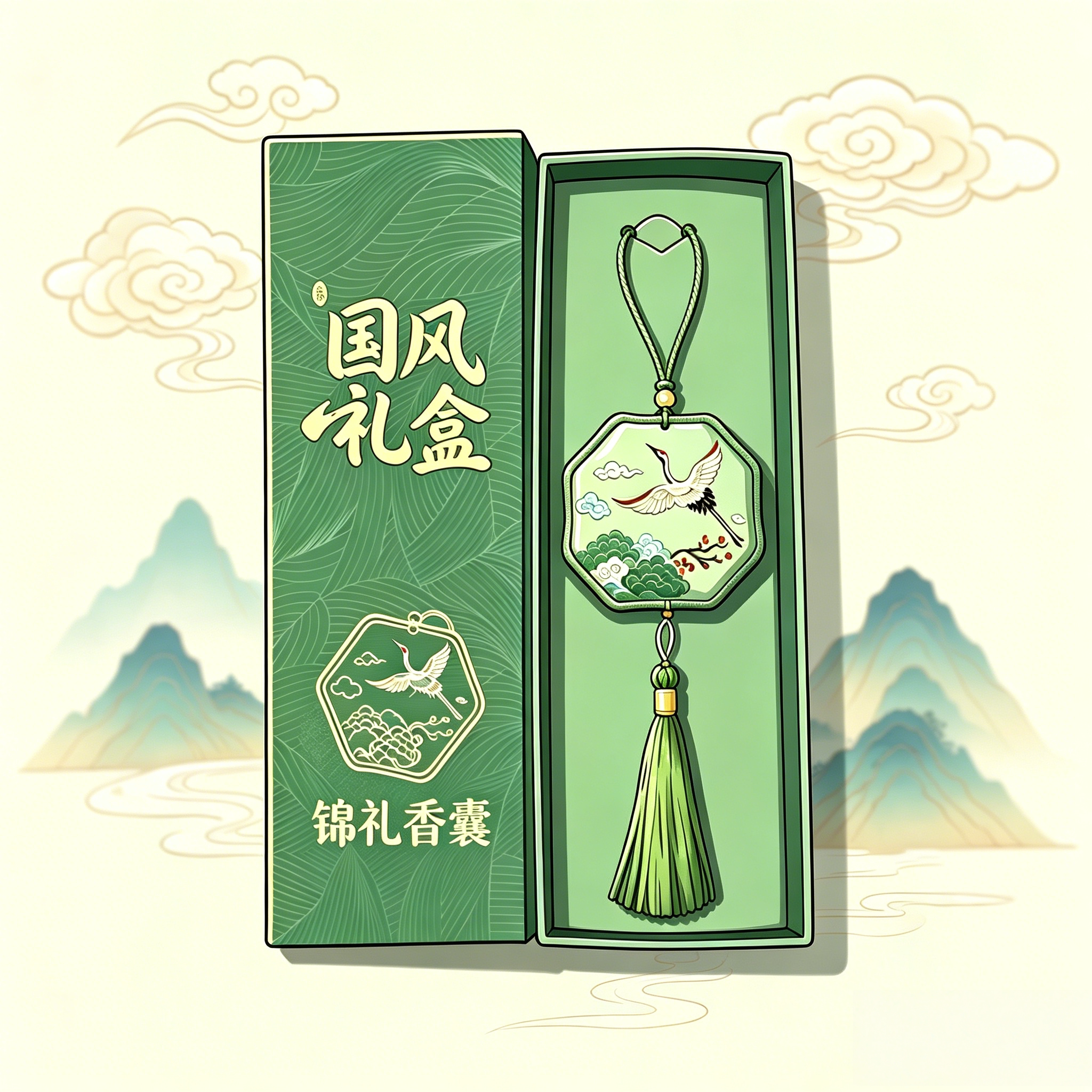青棠映岁月丨中国风锦礼香囊的LOGO