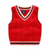Áo vest bé trai 2018 mùa xuân và mùa thu trẻ em mặc áo len trẻ em cotton cotton đan áo len Anh mẫu áo len gile trẻ em  Áo ghi lê