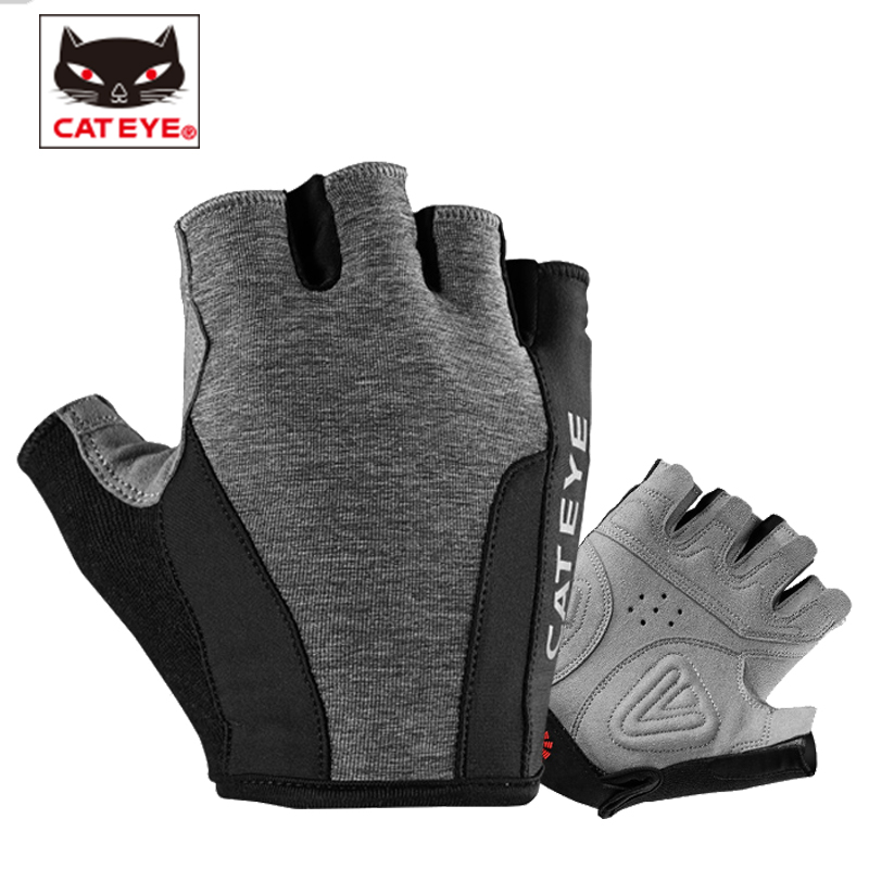 cateye cat eye riding gloves short finger fitness gloves male and female bikes semi-finger outdoor breathable sports summer