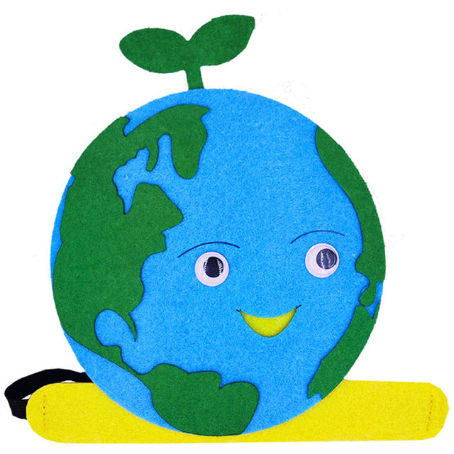 ຫົວຂໍ້ວັນ Earth Day headwear earth tree grass flower water drop hat headgear kindergarten performance props