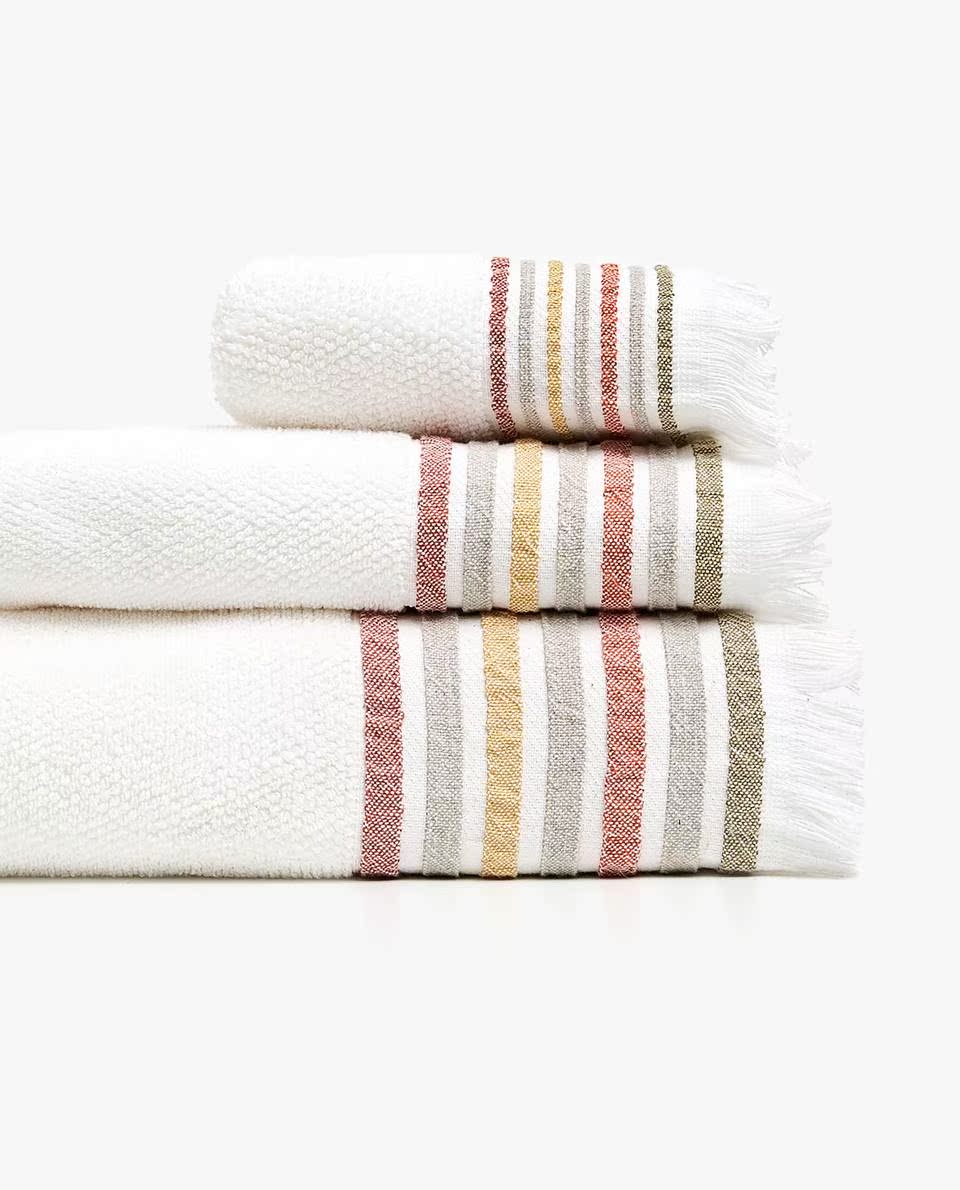 Zara Home sọc jacquard khăn 41546013658 - Khăn tắm / áo choàng tắm khăn xô tắm 6 lớp