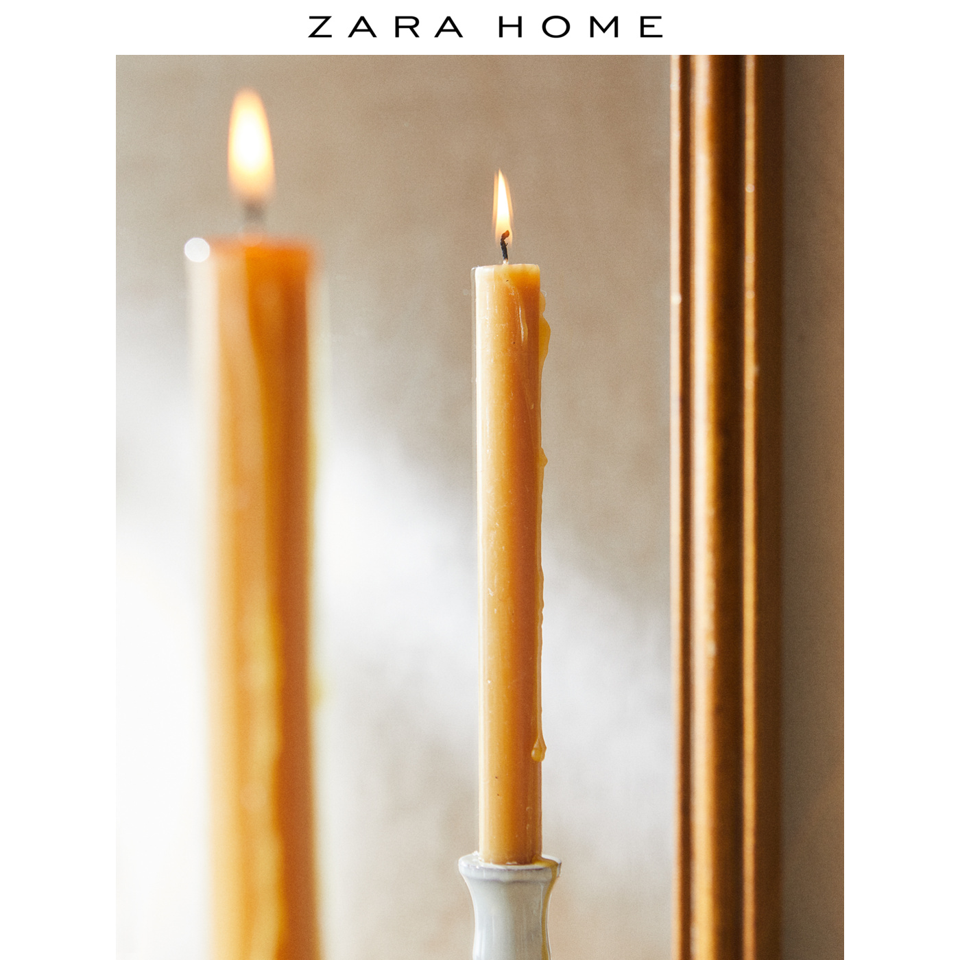 Zara Home Euroclastic Romantic Candlelight Dinner Candle 4 piece of festive swing for the festival 47138065750