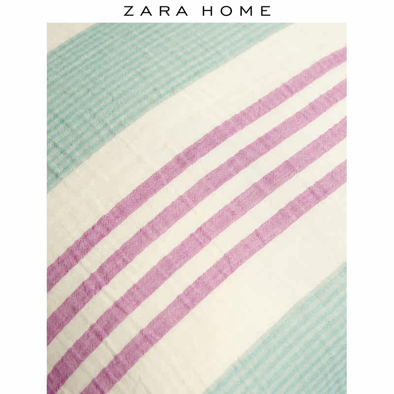 Zara Home Striped Lightweight Chiffon Cotton Cushion Cover Pillow Case Sofa Square Pillow