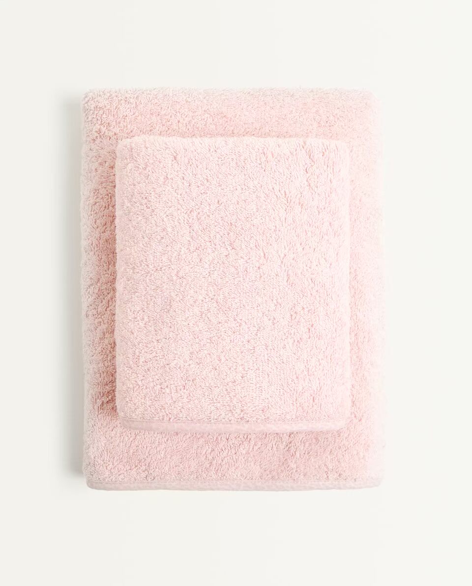 Zara Home KIDS giặt hồng thấm nước cho trẻ em khăn bông khăn lớn 44447013621 - Khăn tắm / áo choàng tắm khăn tắm 70x140cm