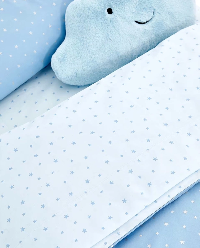 Zara Home KIDS loạt Blue Star trẻ em hai mặt in dệt chặt bông chăn 47382088400 - Quilt Covers