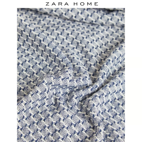 Zara Home Blue Mife Home Living Room Nap Textile Glyph 41371004400