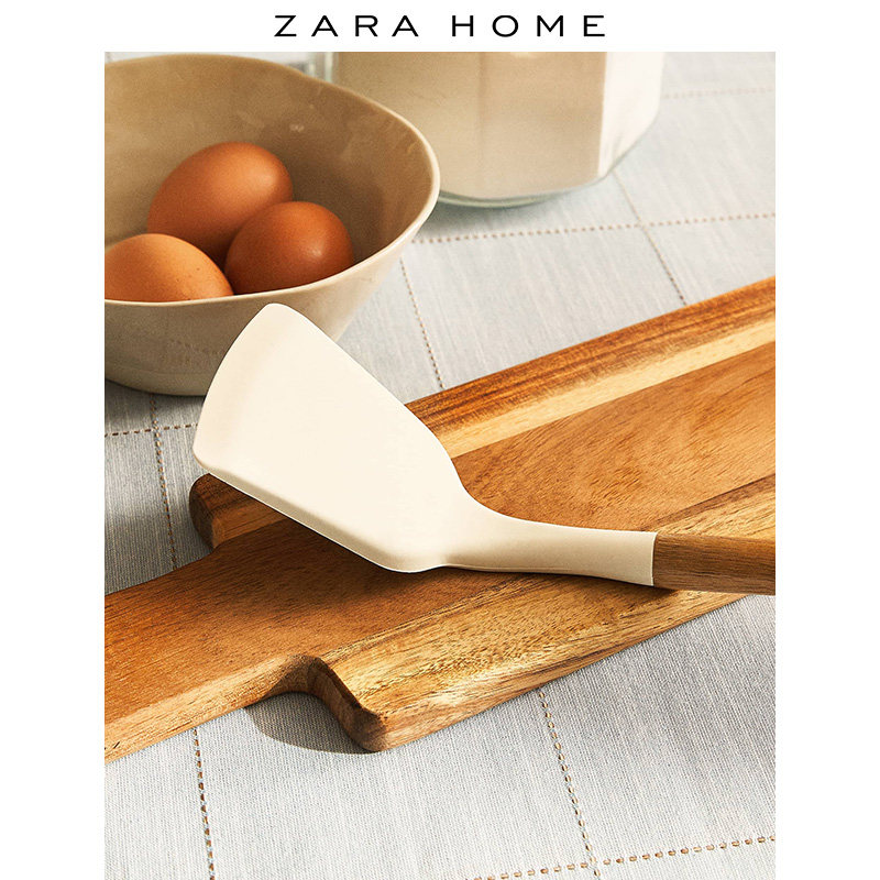 Zara Home Home Kitchen Fried Vegetable long handle Wooden Handle Pan Shovel 44225759733