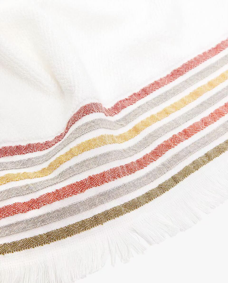 Zara Home sọc jacquard khăn 41546013658 - Khăn tắm / áo choàng tắm khăn xô tắm 6 lớp