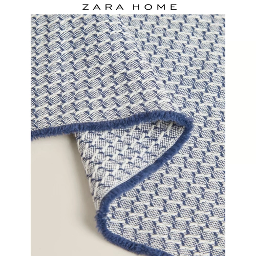 Zara Home Blue Mife Home Living Room Nap Textile Glyph 41371004400
