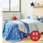 Zara Home KIDS loạt kẻ sọc in rửa bông và vải lanh quilt giường bìa 47987005420