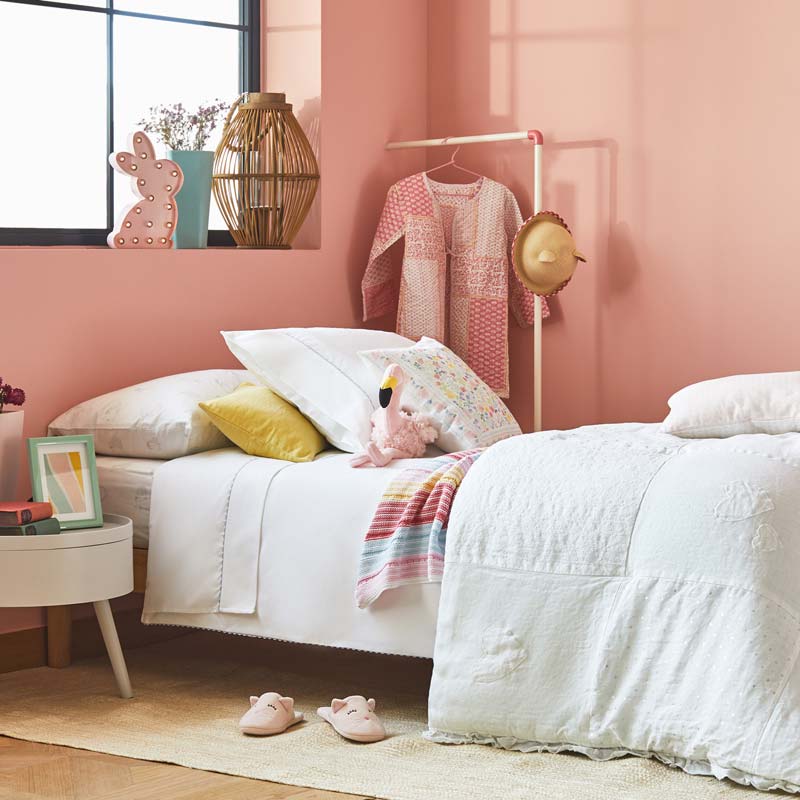 Zara Nhà TRẺ EM loạt fine-leaf xù vá vá linen quilt giường bìa 47984005250 ga phủ giường everon