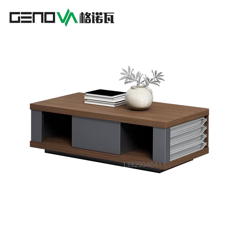 Fashion new office coffee table modern minimalist tea table reception long coffee table square coffee table corner table combination sofa tea table