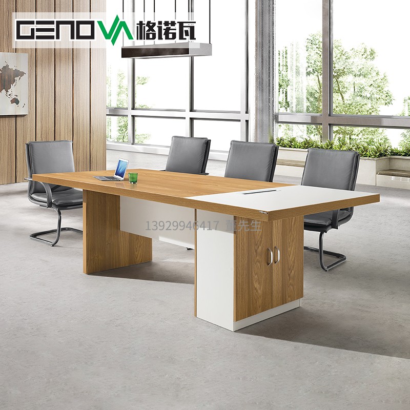 Genova furniture conference table 2 4 meters 3 6 meters thickened conference table meeting guest table negotiation table reception table long table