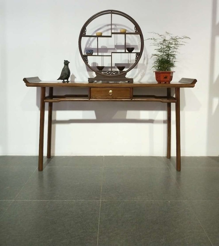 Old Elm không sơn đồ nội thất mới Trung Quốc Zen tinh khiết gỗ hiên bàn cho bảng dải bàn cổ thanh vài tượng phật - Bàn / Bàn bàn thờ giá rẻ