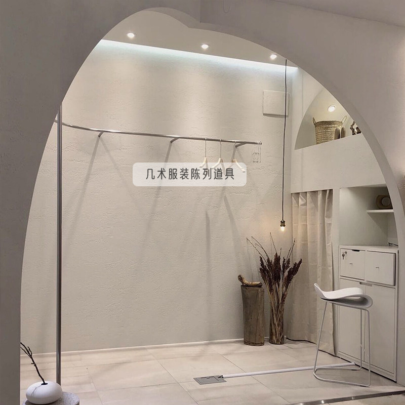 Clothing store dedicated clothes display shelf Hanging rod wall hanging children's clothing women's clothing shelf display prop rack