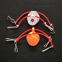 Slingshot strap-free silicone bullseye microfiber bullseye does not rebound and is resistant to hitting practice targets Stainless steel thickened silencer