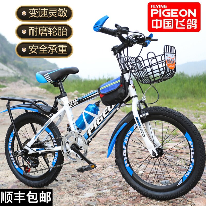 Flying Dove Children Mountaineering Biking Bike Boys Variable-speed Cross-country Bike CUHK Boy 6-8-10-12 Year Old Girl 20 inches