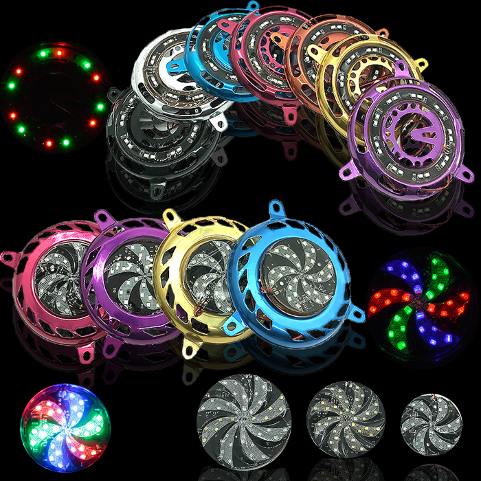 Ghost Fire Locomotive Festoon Festive Greed Scooter Wind Fire Wheel Flabellum Gled Windmill Light 12v waterproof headlights