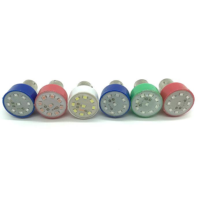Locomotive retrofitted bursting brake light LED Burst Tail Lights Scooter 12Vled brake Seven color light bulbs
