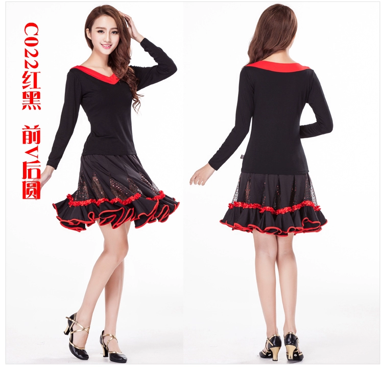 Giải phóng mặt bằng mùa xuân và mùa hè vuông nhảy trang phục phù hợp với trang phục áo sơ mi trung niên khiêu vũ mặc quần trình diễn váy - Khiêu vũ / Thể dục nhịp điệu / Thể dục dụng cụ trang phục khiêu vũ dancesport
