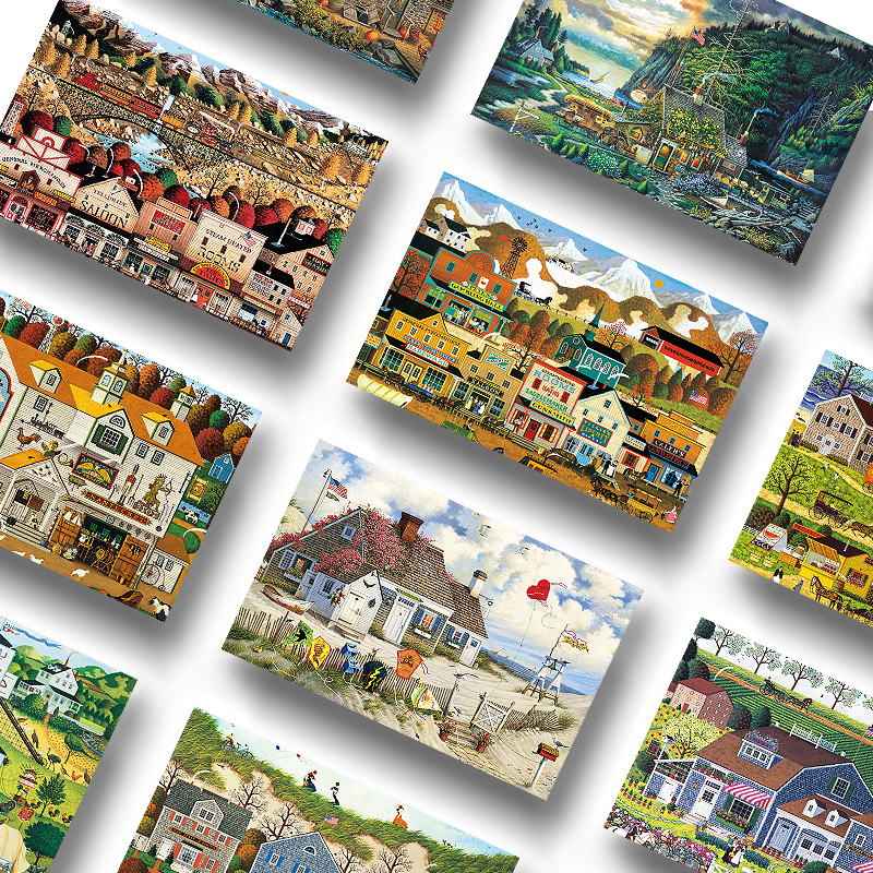 Cl Home American Buffalo Charles Wysocki Puzzle 1000 Pieces Stress Relief Internet Celebrity Illustrator Cl Home American Buffalo Charles Wysocki Puzzle 1000 Pieces Stress Relief Internet Celebrity Illustrator
