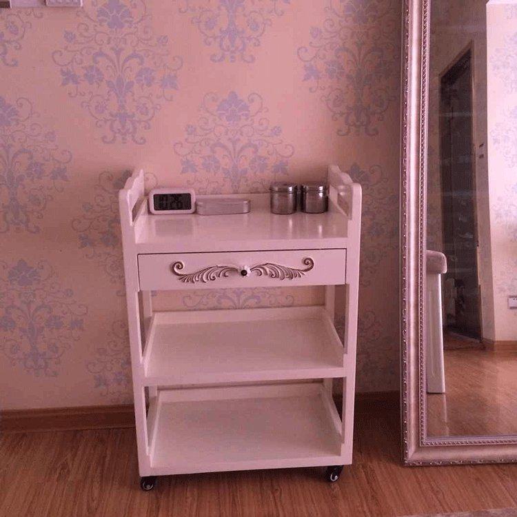 European style wooden furniture beauty salon high-end solid wood cart Chinese style tool cart wooden cart can be customized