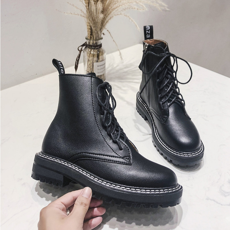 Boots children 2020 new 100 hitch Martin boots Inn wind ins thick bottom thick heel short boots with suede locomotive boots