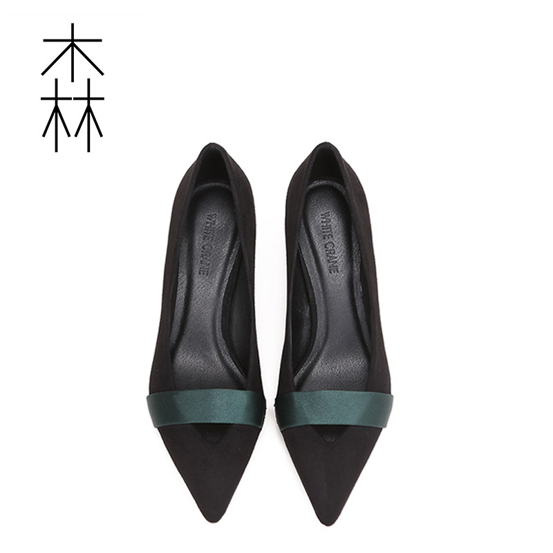 2018 new 100 hitch black high heel shoe pro ol working shoes female dermis tip light mouth thin heel with single shoe heel