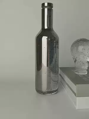 Modern light luxury crystal sparkling wine bottle model tenant hall coffee table decoration Sample house display center Soft decoration desktop decoration