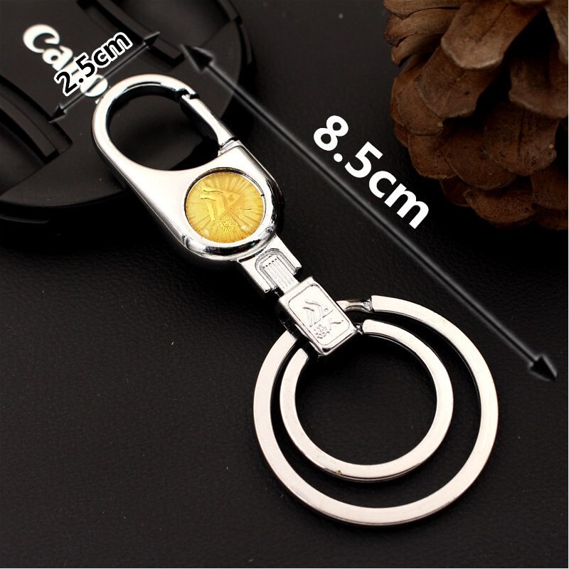 High-End Strongman Exquisite High-Quality Creative Keychain Waist Hanging Ring Car Key Key Chain Ring Stainless Steel Keychain