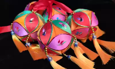 Guangxi Zhuang Jingxi 10CM boutique hydrangea gift gift good traditional craft gift decoration