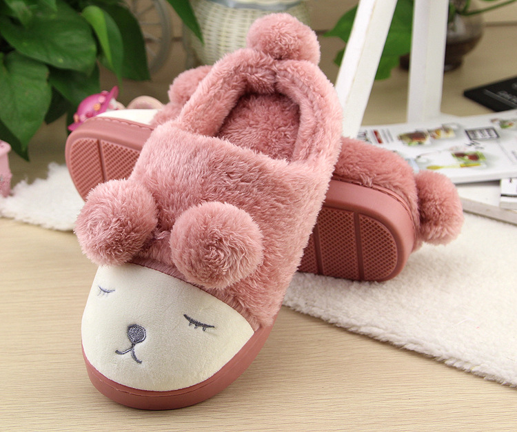 Chaussons enfants en suède pour hiver - semelle caoutchouc - Ref 1008046 Image 12