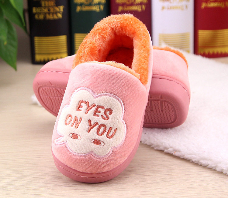 Pantoufles enfants en suède pour hiver - semelle tendon - Ref 1018124 Image 12