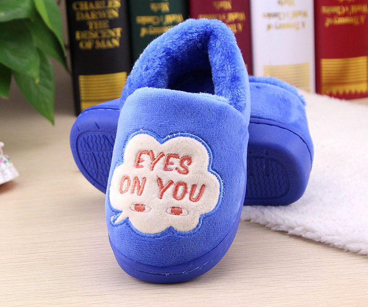 Pantoufles enfants en suède pour hiver - semelle tendon - Ref 1018124 Image 16