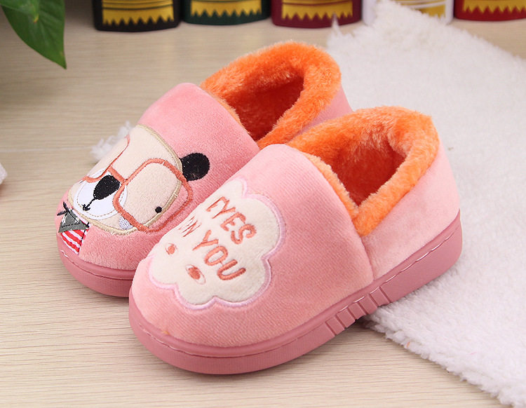 Pantoufles enfants en suède pour hiver - semelle tendon - Ref 1018124 Image 11