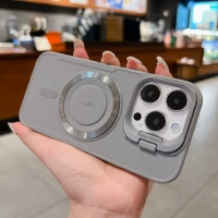 С держателем линзы [серый] футляр с электромагнитной присоской для вспышки