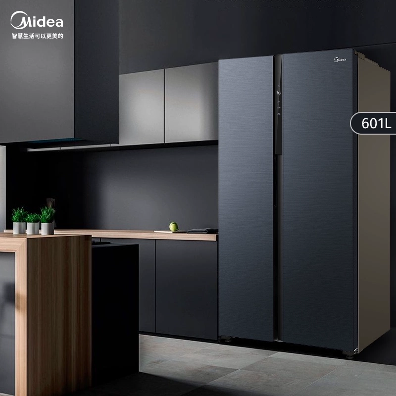 [Thanh lọc tầng ngầm] Tủ lạnh hương lưới thông minh cho gia đình 601 lít của Midea, làm mát bằng không khí dung tích lớn, không đóng băng L - Tủ lạnh