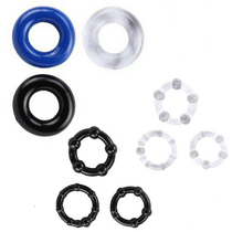 Tricolor lock lock precision crystal sleeve for male penis envelope repeated circulation interesting male toy adult supplies