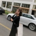 Pháp Victoria retro eo eo đan Pháp Pháp váy đầm cổ tích váy dài mùa thu và mùa đông A-Line Váy