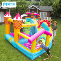PhD Dolphin Outdoor Ice Cream Children Inflatable Castle Family Room Small Trampoline Bunk Bed Naughty Castle Toys