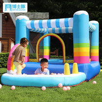 Doctoral Guinea Rainbow Trampoline Trampoline Children Inflatable Castle Indoor Small Naughty Castle Childrens Paradise Toy Family