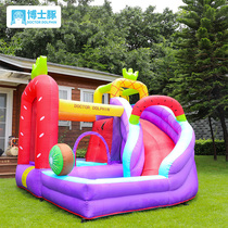 Doctoral Guinea Fruit Inflatable Castle Children Trampoline Bed Household Small Indoor Outside Jump Bed Baby Naughty Castle Toy