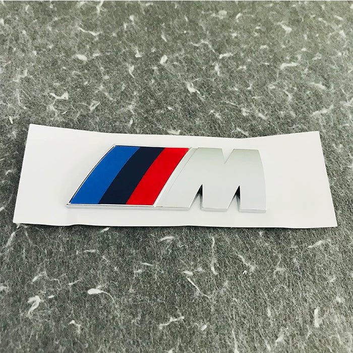 Phù hợp với tiêu chuẩn bên BMW m tiêu chuẩn 1 series 5 series 7 series BMW 3 series mX3X5m3 tiêu chuẩn đuôi xe nhãn dán logo sửa đổi màu đen decal xe hơi tem xe oto 4 chỗ 