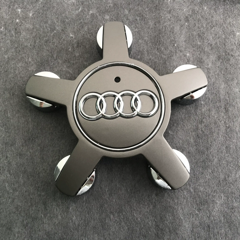 lô gô xe hơi Nắp trung tâm Audi 5 ngạnh A3 Q3 A4L Q5 A6L Q7 A8L nắp lốp trung tâm logo bánh xe màu đen decal xe hơi tem dan xe oto 